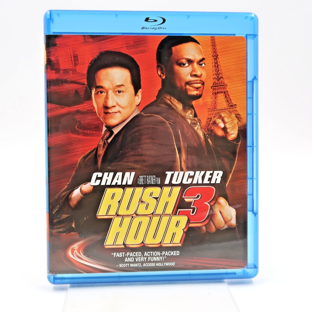 Rush Hour 3 Blu-ray 2007 Jackie Chan Chris Tucker Action Comedy Movie